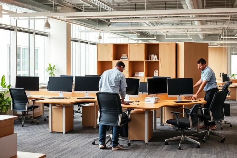 BOSS Moving team handling office relocation in Vancouver BC