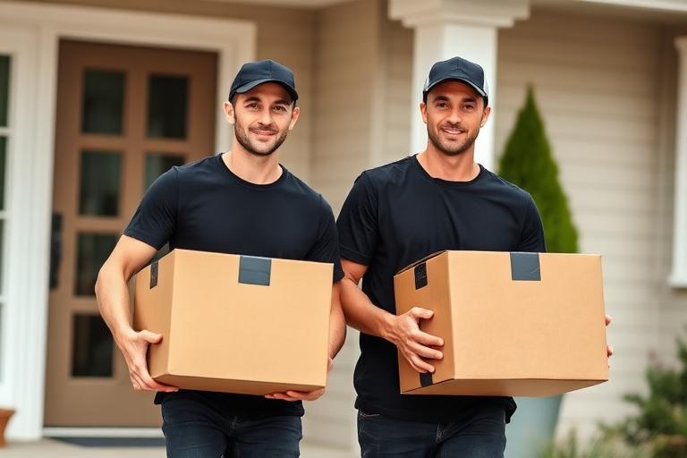 Professional residential moving service in Vancouver - movers carrying furniture