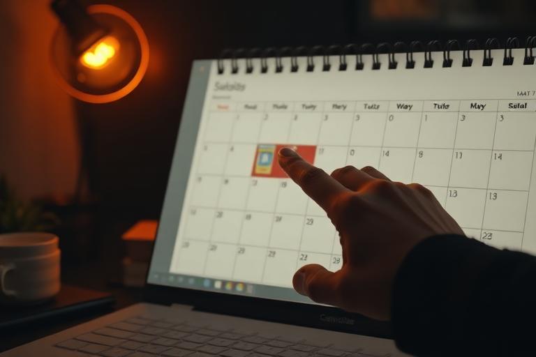 Scheduling moving date on calendar